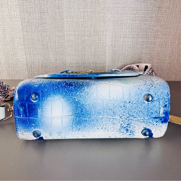 Artistic Crossbody Bag with Evil Eye Design - Picture 5 of 12